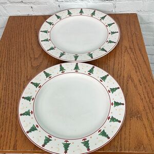 Set C- “Magic of Santa” Set 2-Christmas Dinner Plates By Sakura by Debbie  Mumm